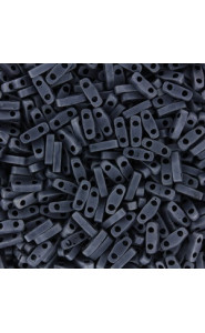 Miyuki quarter tila 5x1.2mm beads - Matted gunmetal QTL-2001